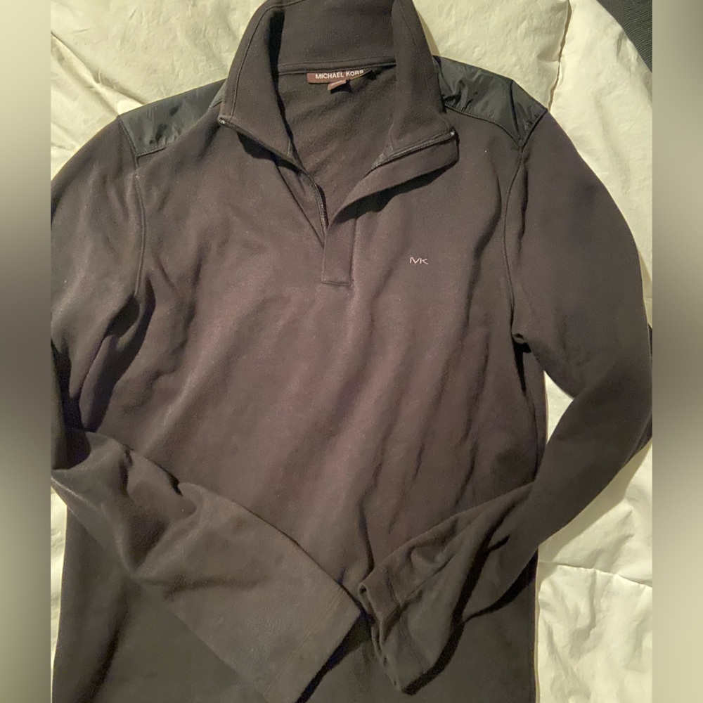 Black Michael Kors Quarter Zip